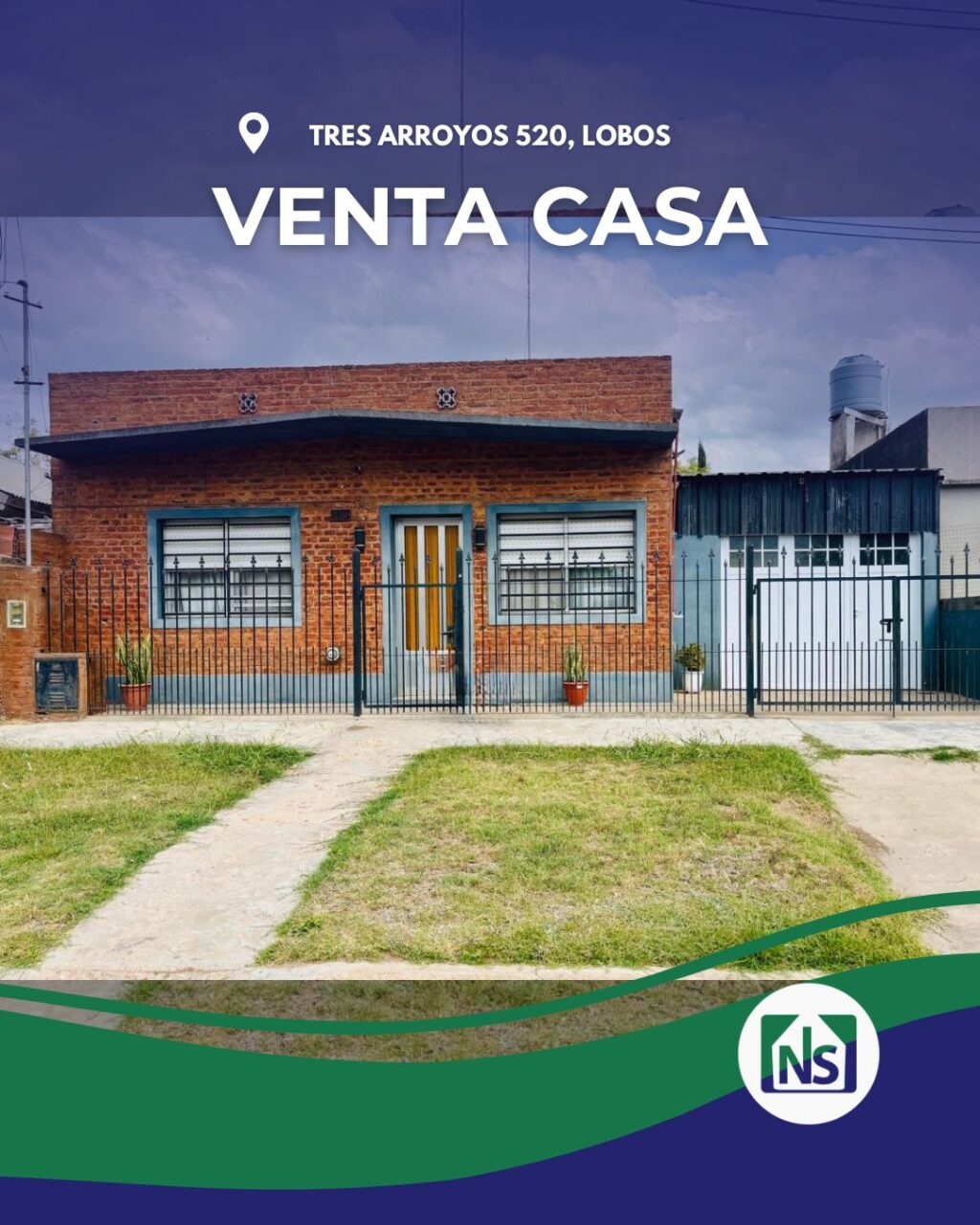Venta de casa en LOBOS con 2 dormitorios.