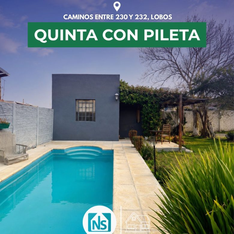 En Venta – Quinta con Pileta y quincho Calle 141, Lobos –
