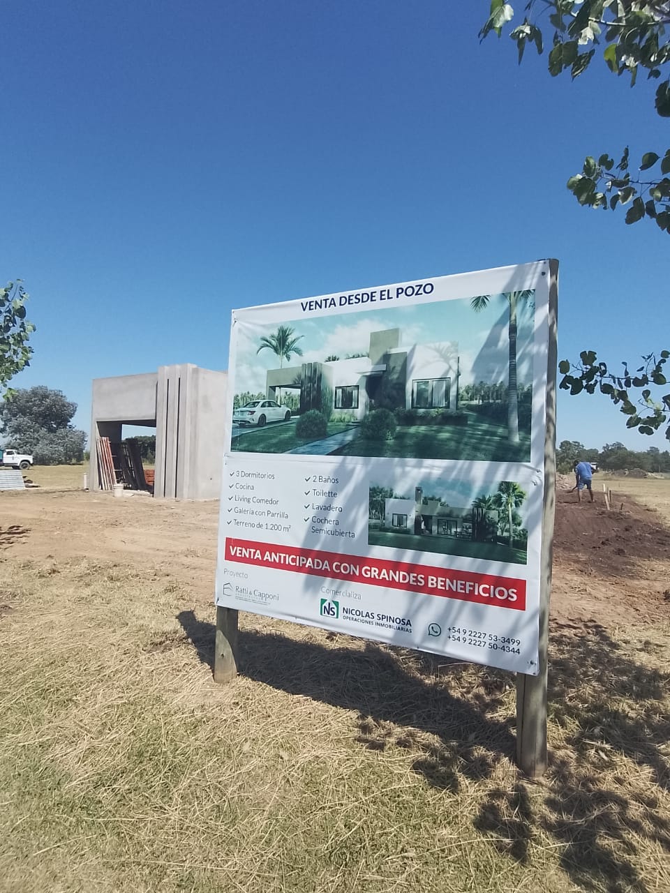 Casa a Estrenar en Venta en Club de Campo La Federala, Lobos (3 Dorm – 1200 m²)