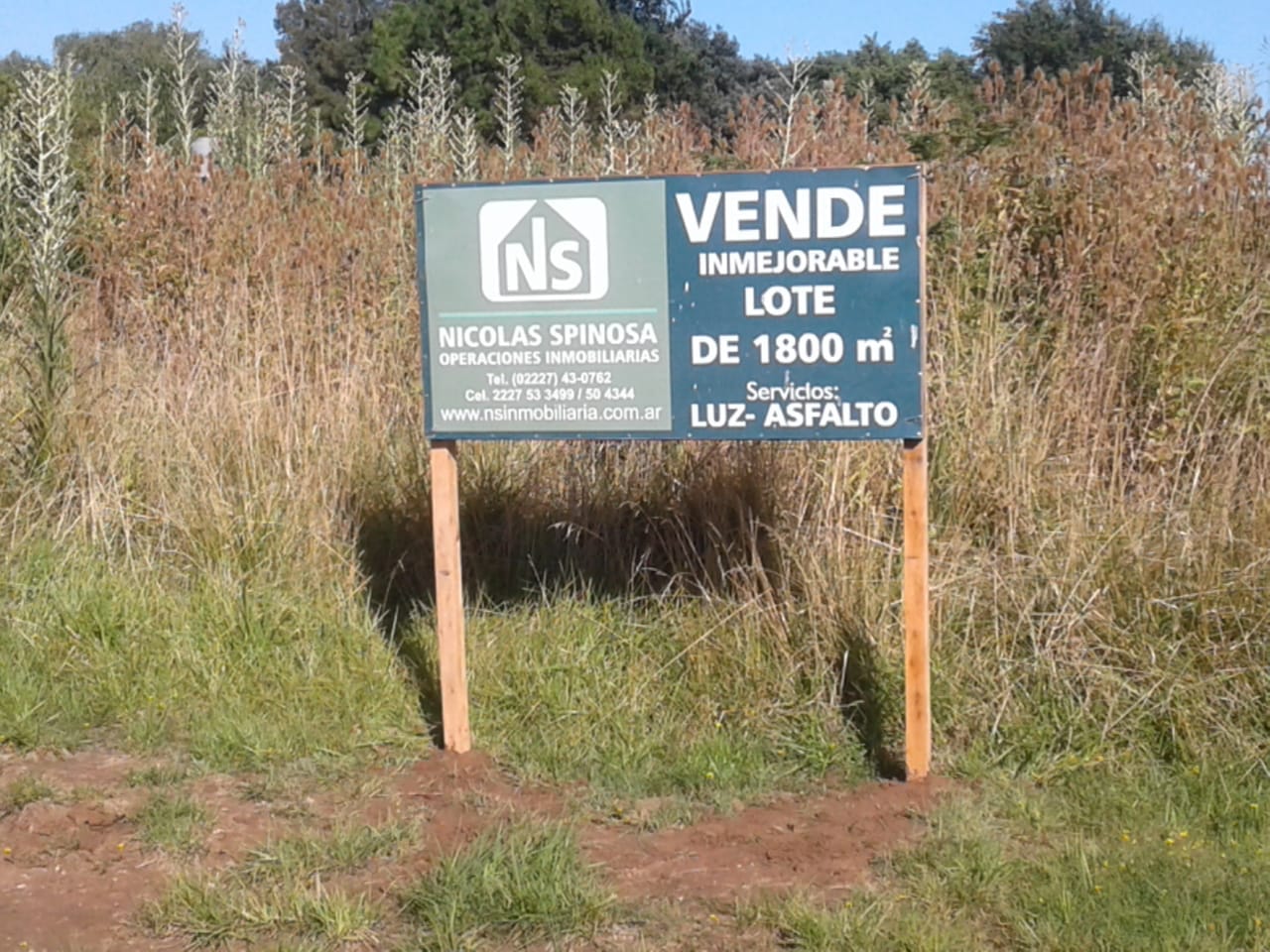 Lote en Venta en Lobos (1800 m²)