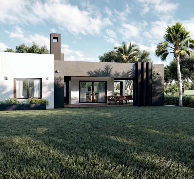 Casa a Estrenar en Venta en Club de Campo La Federala, Lobos (3 Dorm – 1200 m²)