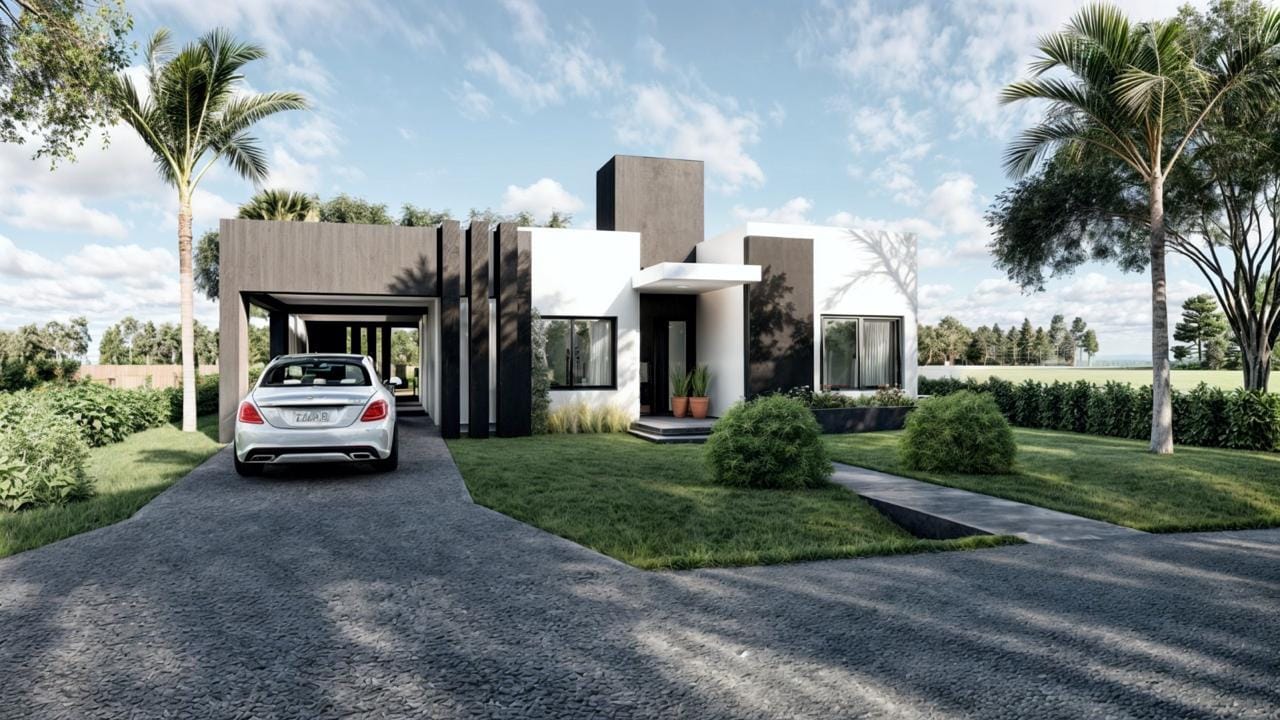 Casa a Estrenar en Venta en Club de Campo La Federala, Lobos (3 Dorm – 1200 m²)
