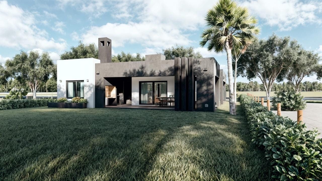 Casa a Estrenar en Venta en Club de Campo La Federala, Lobos (3 Dorm – 1200 m²)
