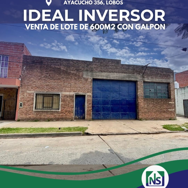 Lote de 600 m² con Galpón en Venta – Ideal para Inversores en Lobos